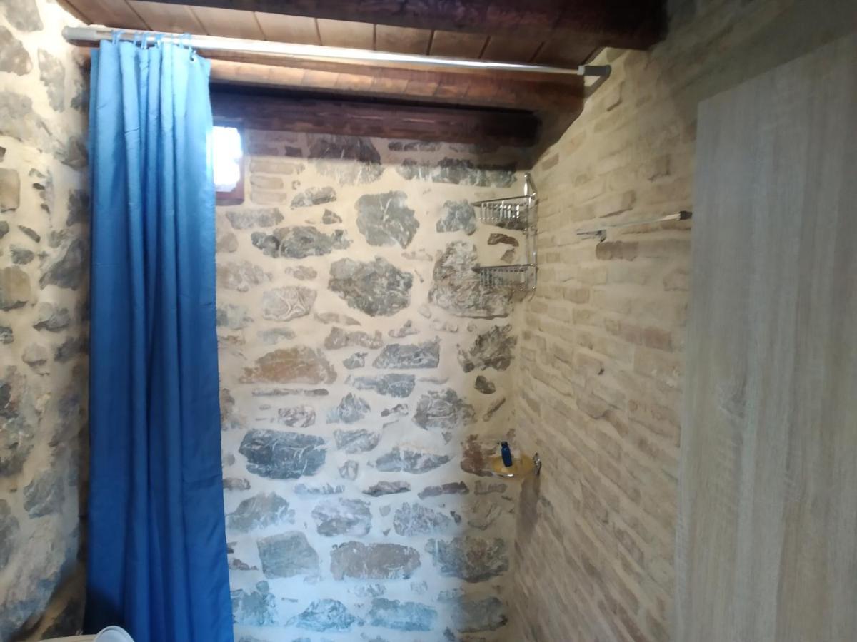 Villa panos stone tower Paliros Exterior foto