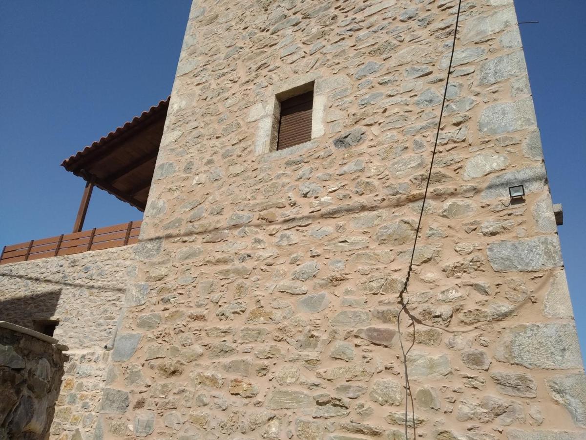Villa panos stone tower Paliros Exterior foto