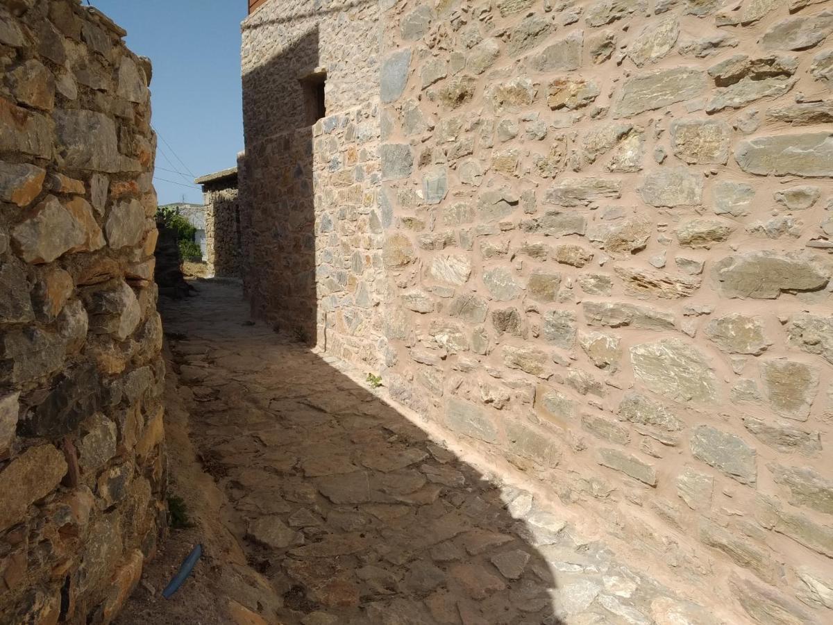 Villa panos stone tower Paliros Exterior foto